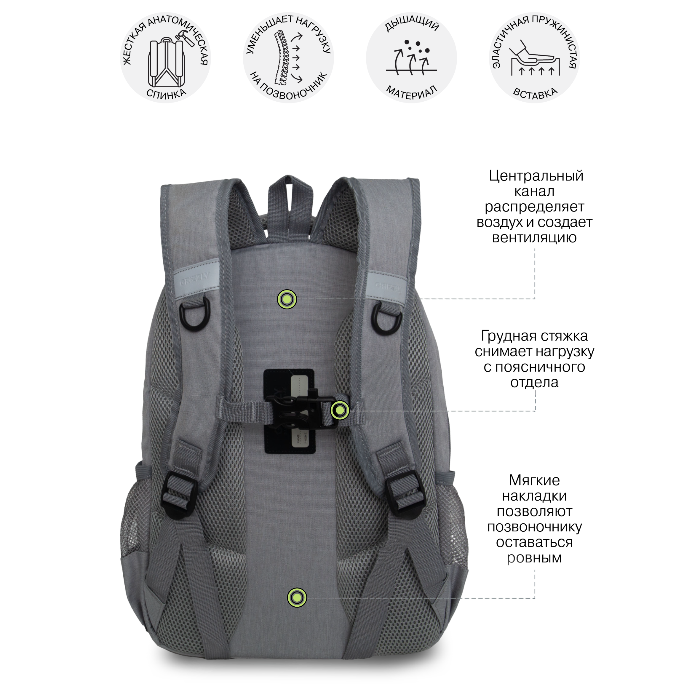 Рюкзак Grizzly для мальчика - фото 7