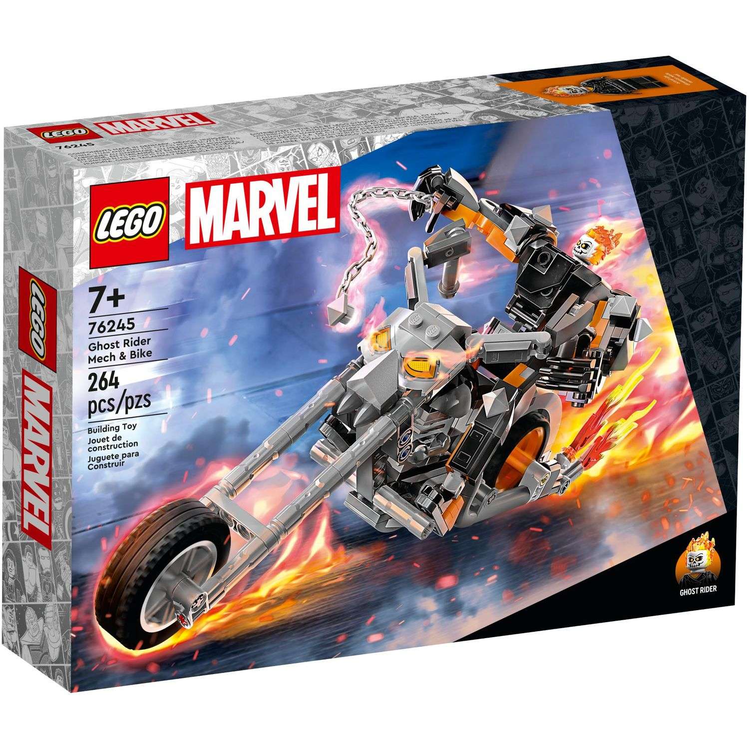 Конструктор LEGO DC Super Heroes Ghost Rider Mech and Bike блочный - фото 1