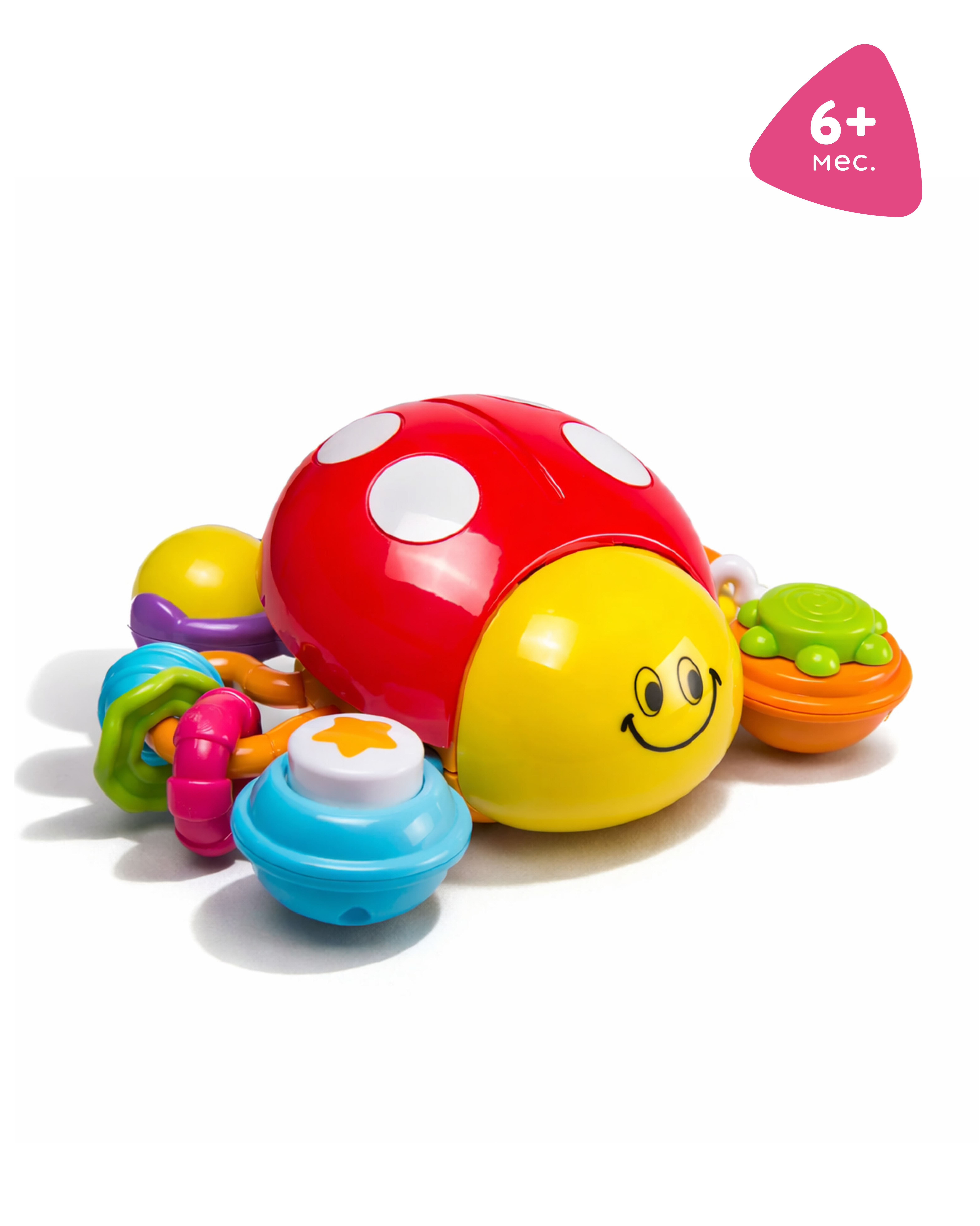 Изображение товара Музыкальная погремушка BabyGo Божья коровка с ползанием и музыкой