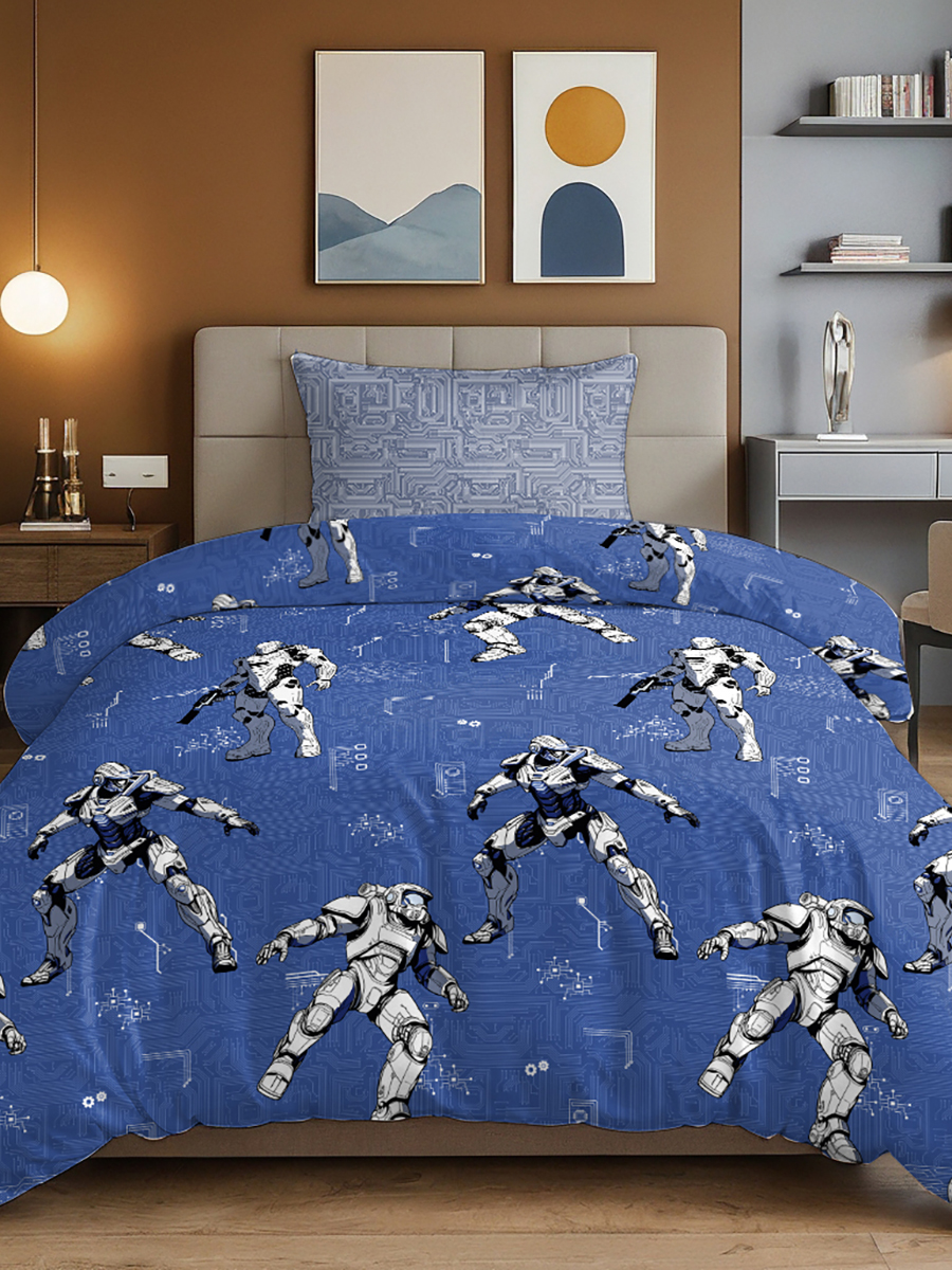 Комплект постельного белья BRAVO kids dreams Роботы полутораспальный 3 предм. - фото 12