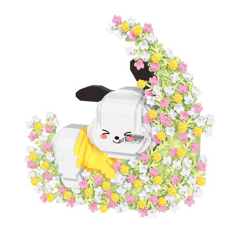 Конструктор Yiwu Yofun Trading Co Balody Щеночек с цветами блочный