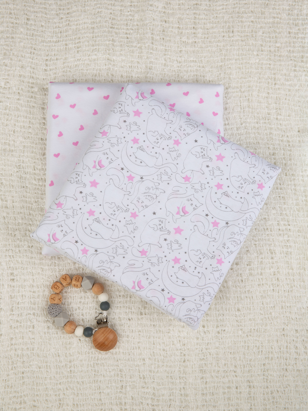 Пелёнка inlovery трикотаж 90х120 см 2 шт. - фото 13