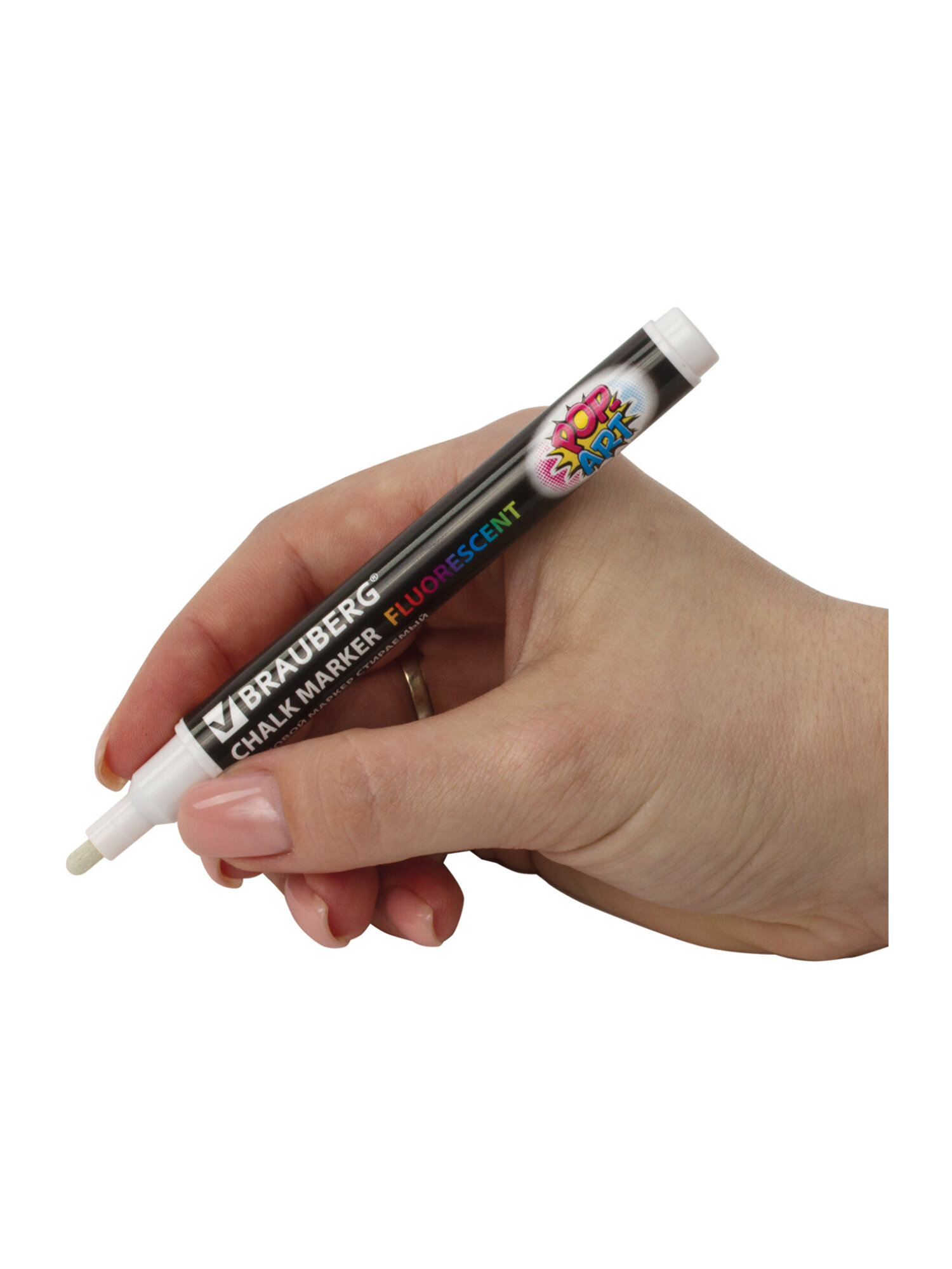 Маркеры Brauberg меловые 3 шт. - фото 11