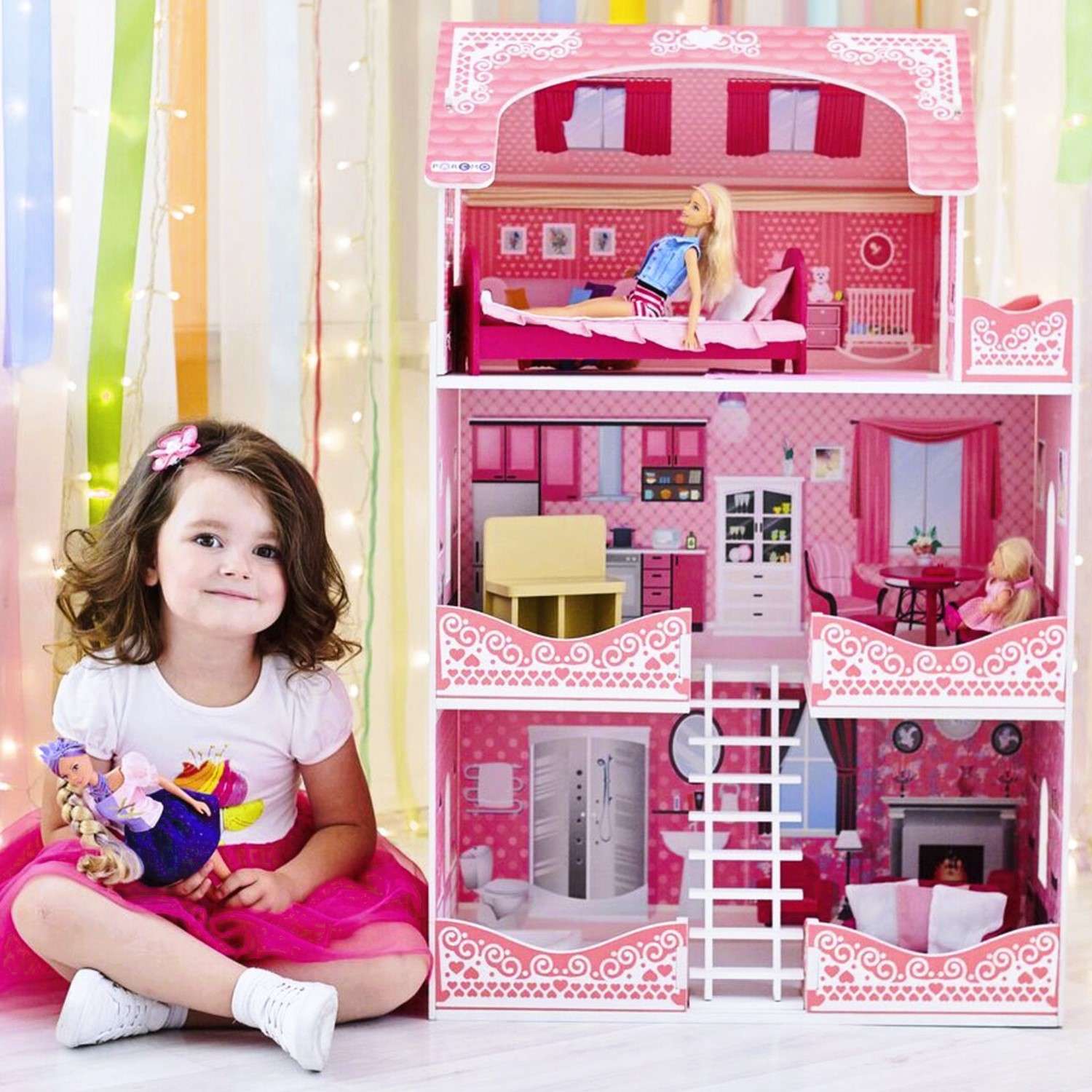 Домик для кукол PAREMO 90 см с мебелью PD318-08 - фото 2