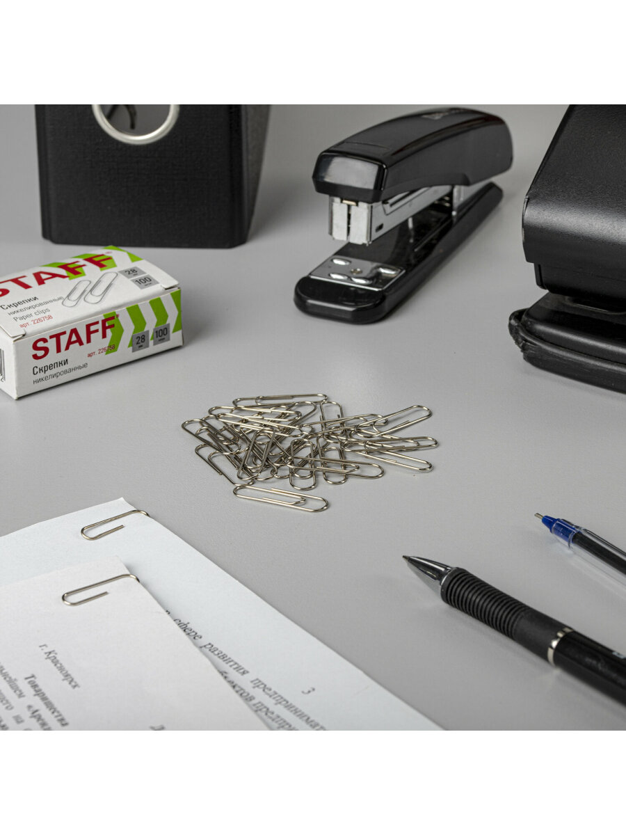 Скрепки Staff 1000 шт. - фото 5