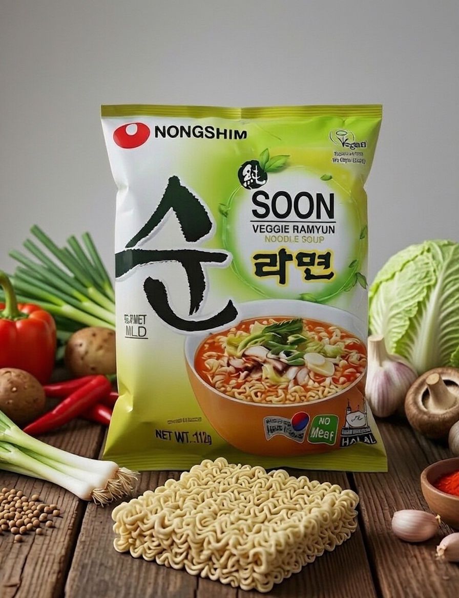Лапша быстрого приготовления Nongshim овощная - фото 1
