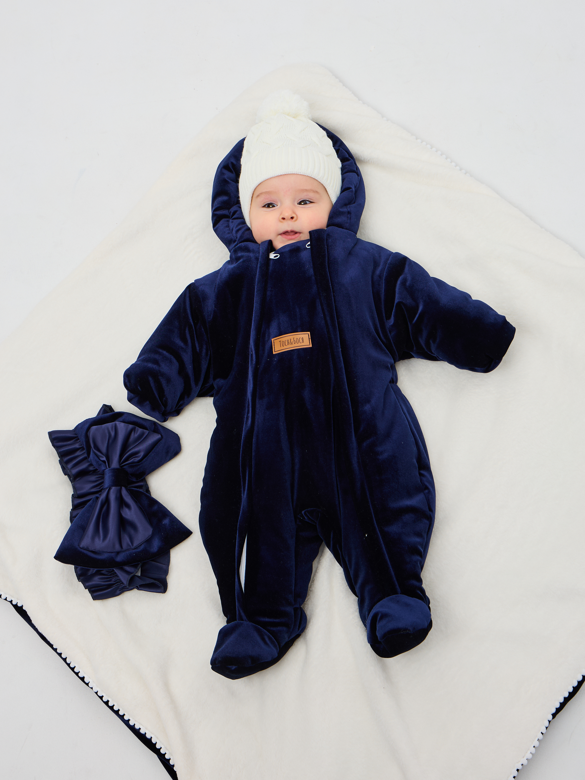 Конверт на выписку ТОСЯ БОСЯ Смокинг синий - фото 4