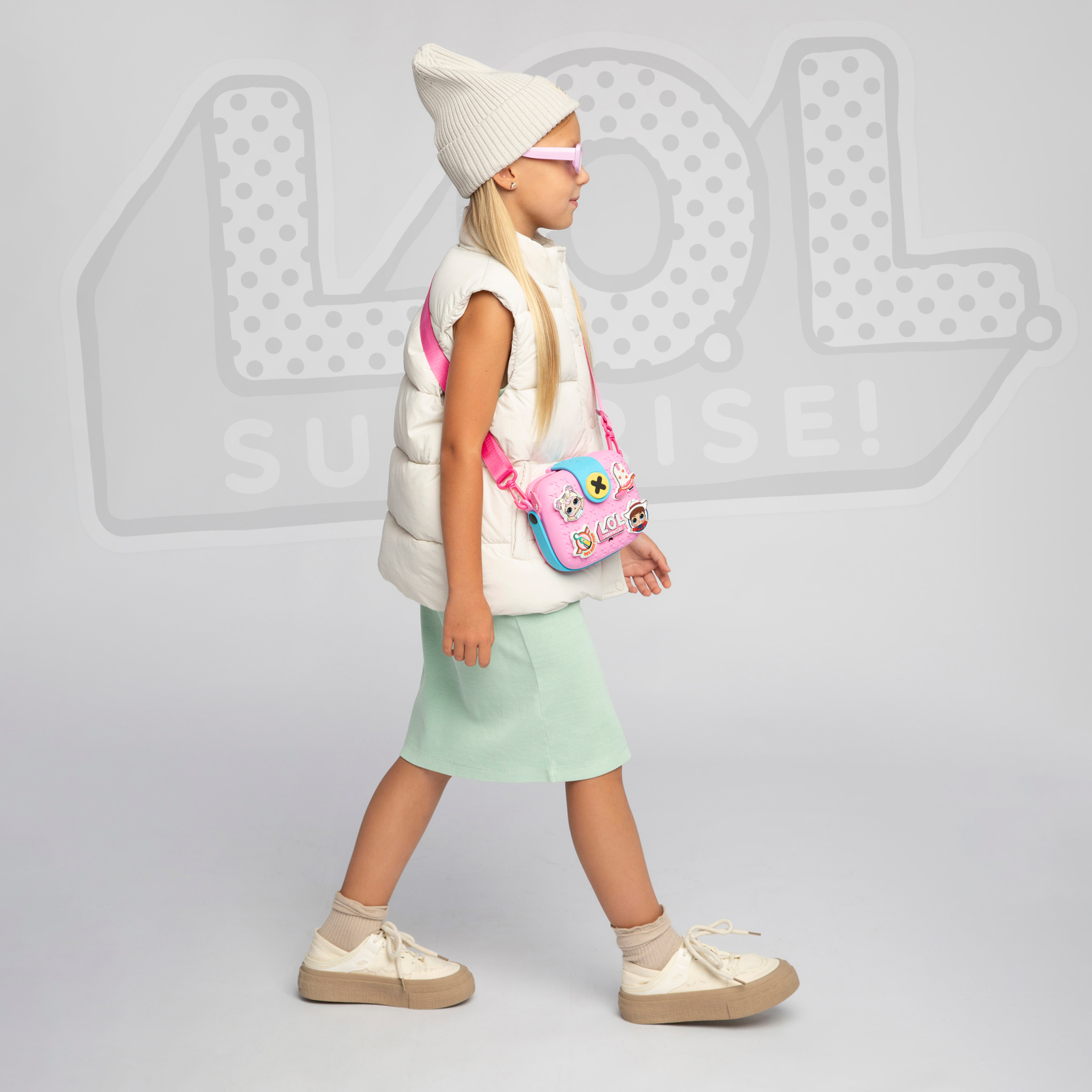 Сумка L.O.L. Surprise! розовая на застежке+джиббитсы - фото 11