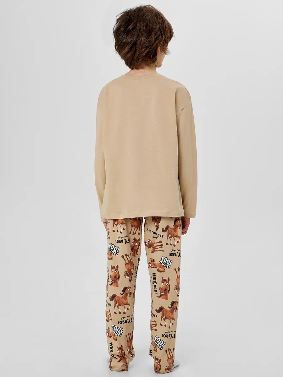 Пижама Mark Formelle (Марк Формэль) 563334/ирландский крем +лошади на ирландском креме - фото 3
