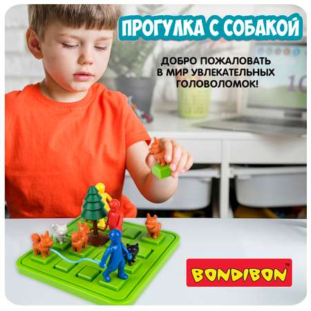 Настольная игра Bondibon логическая ПРОГУЛКА С СОБАКОЙ