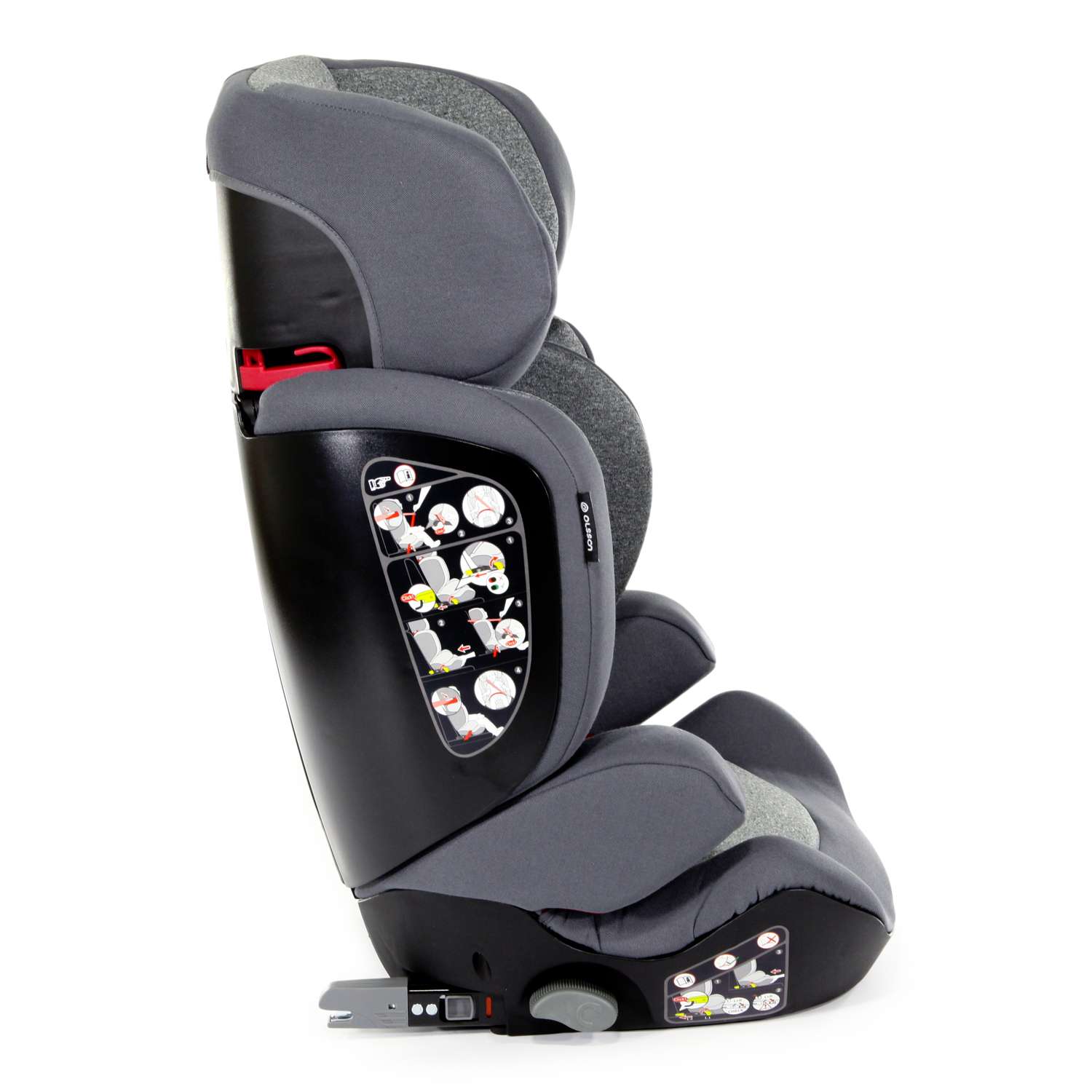 Автокресло Olsson Aurora Fix Grey Isofix 2/3 (15-36 кг) - фото 10