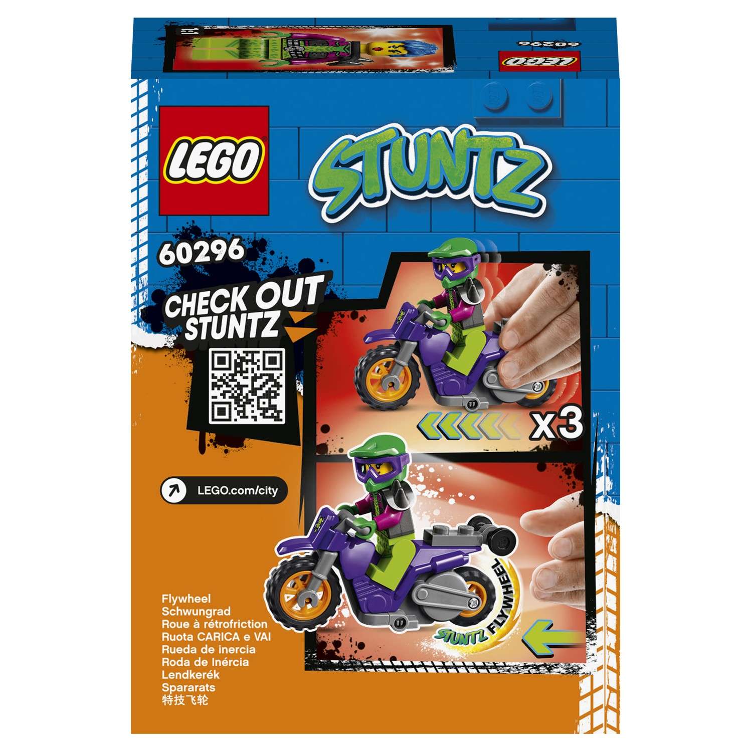 Конструктор LEGO City Wheelie Stunt Bike блочный - фото 3