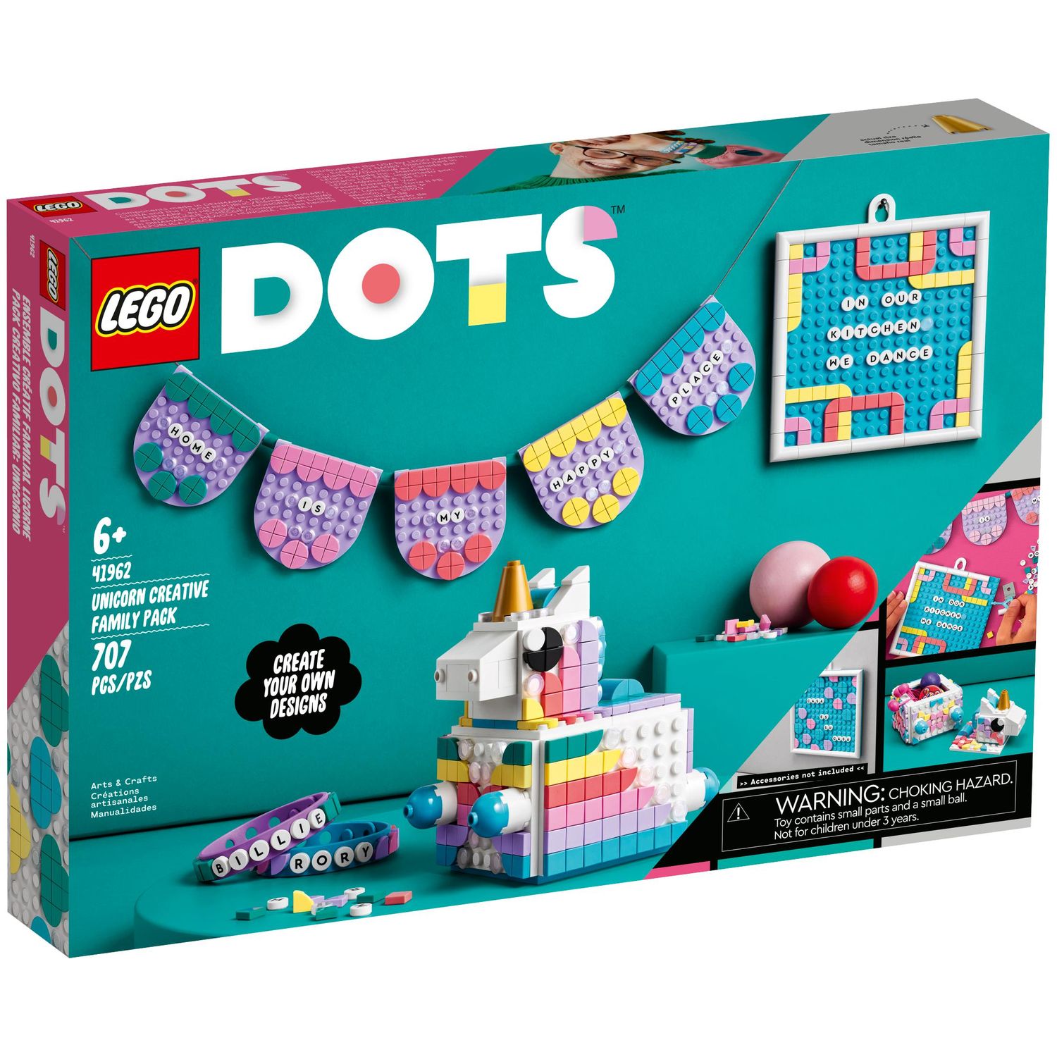 Конструктор LEGO DOTS Творческий набор Единорог 707 дет. - фото 1