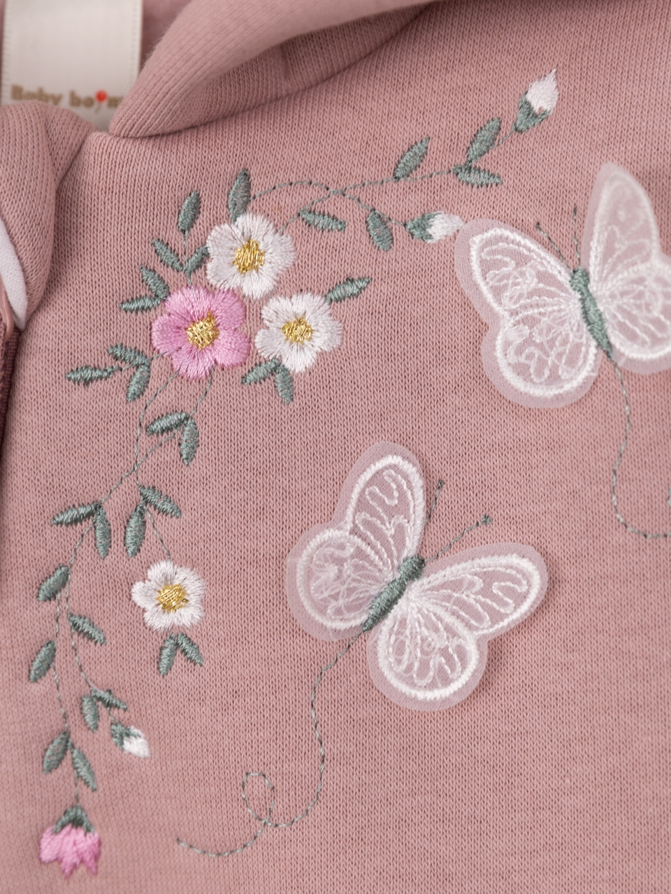 Комбинезон Baby boom К407/2-Ф Вышивка розовый кварц - фото 3