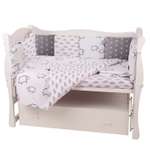 Комплект постельного белья Amarobaby Good night 4предмета Белый-Черный
