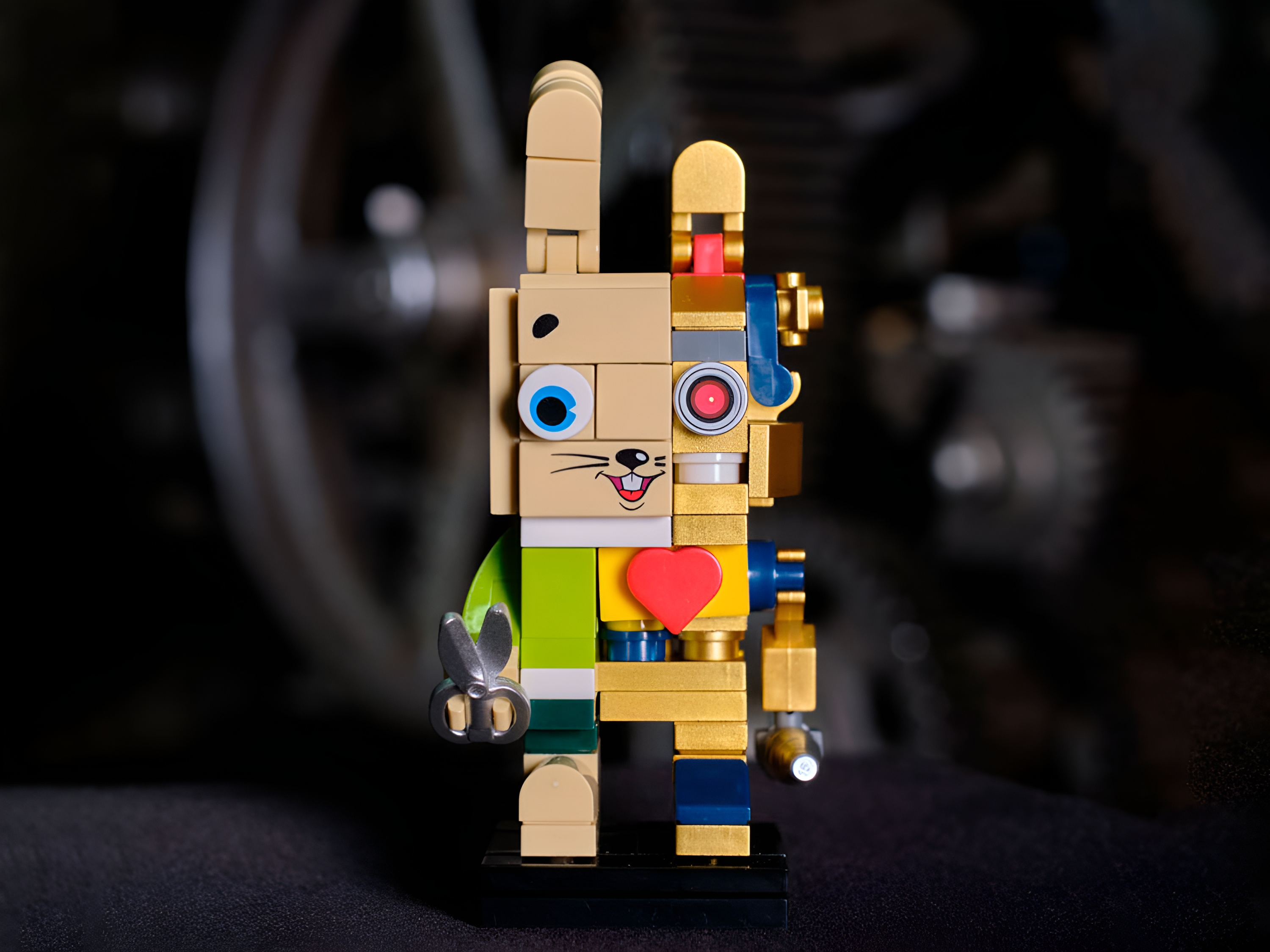 Конструктор brick labs Киборг заяц из мини-блоков 102 дет. - фото 2