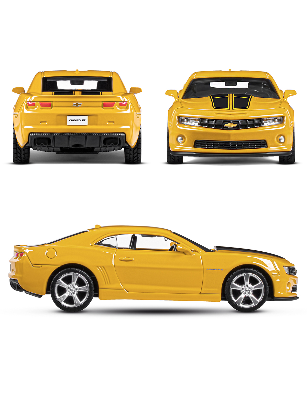 Автомобиль АВТОпанорама Chevrolet Camaro SS 1:43 JB1200137 - фото 5