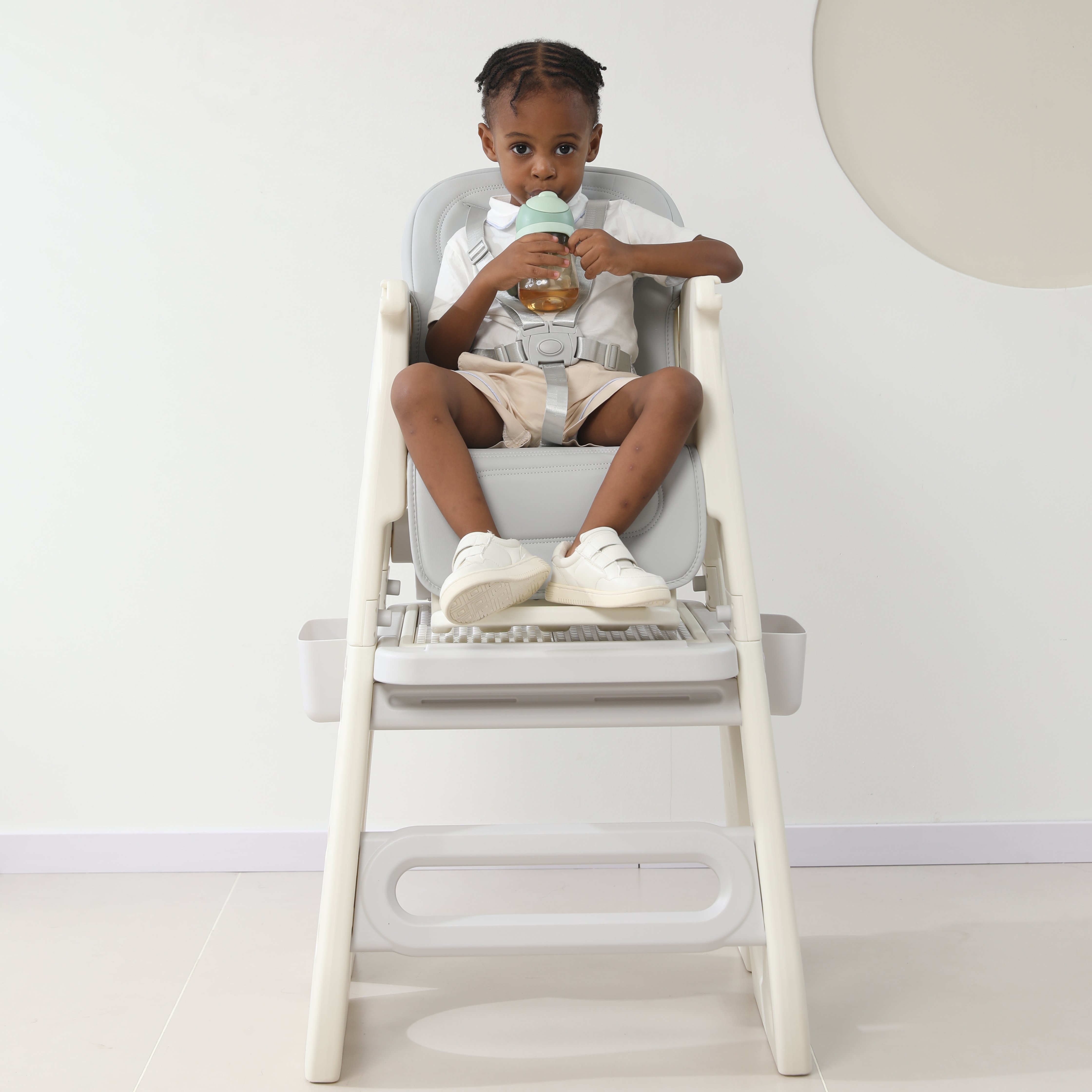 Стульчик для кормления UNIX Kids Cloud (3 in 1) Grey серый - фото 13