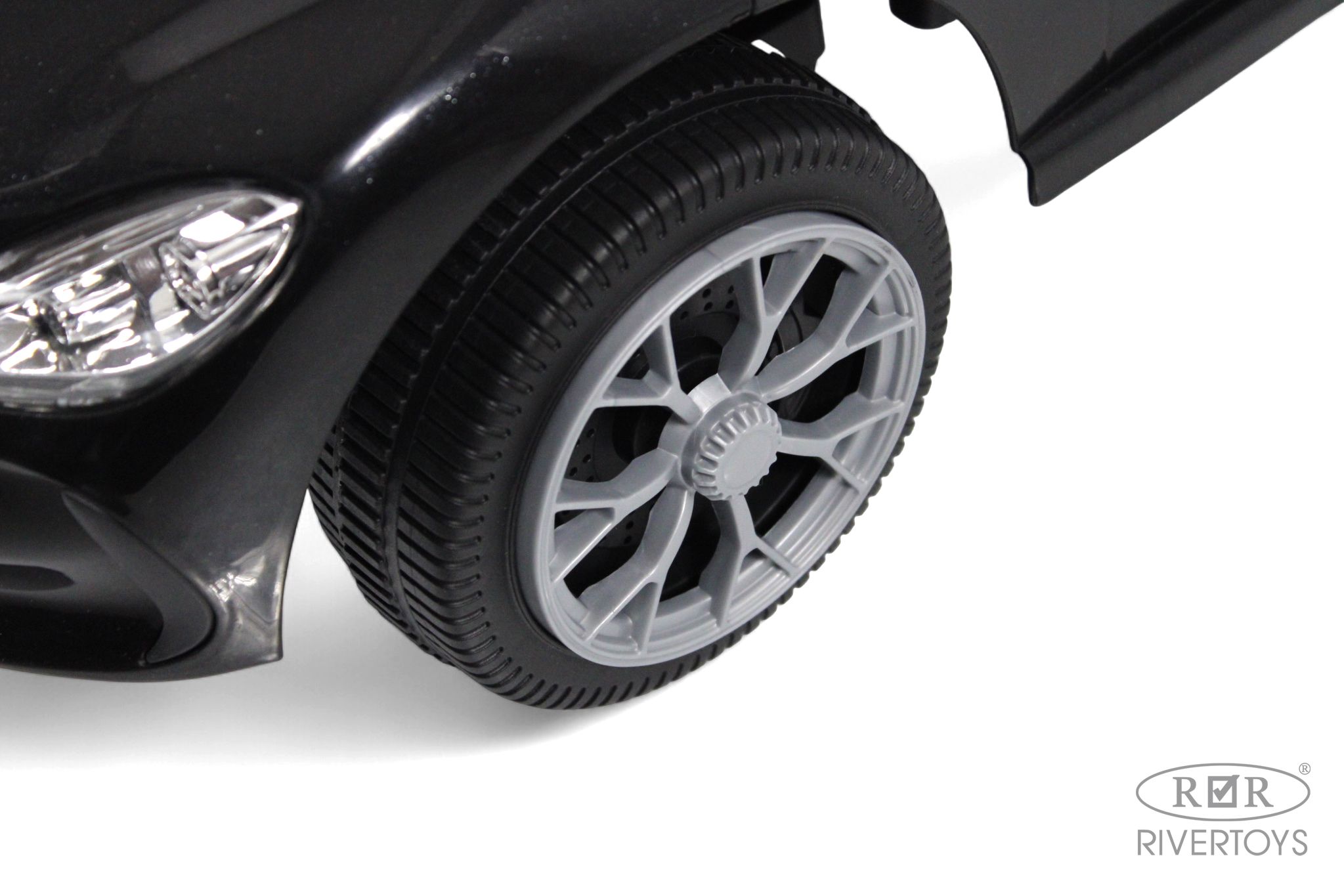 Каталка RIVERTOYS Z004ZZ-M-BLACK черный - фото 9