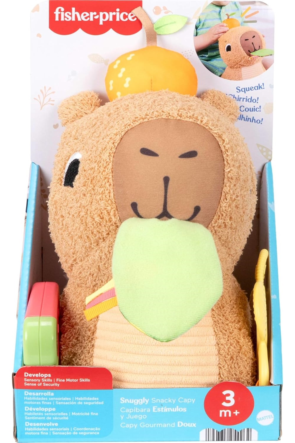 Прорезыватель Fisher Price Snuggly Капибара - фото 6
