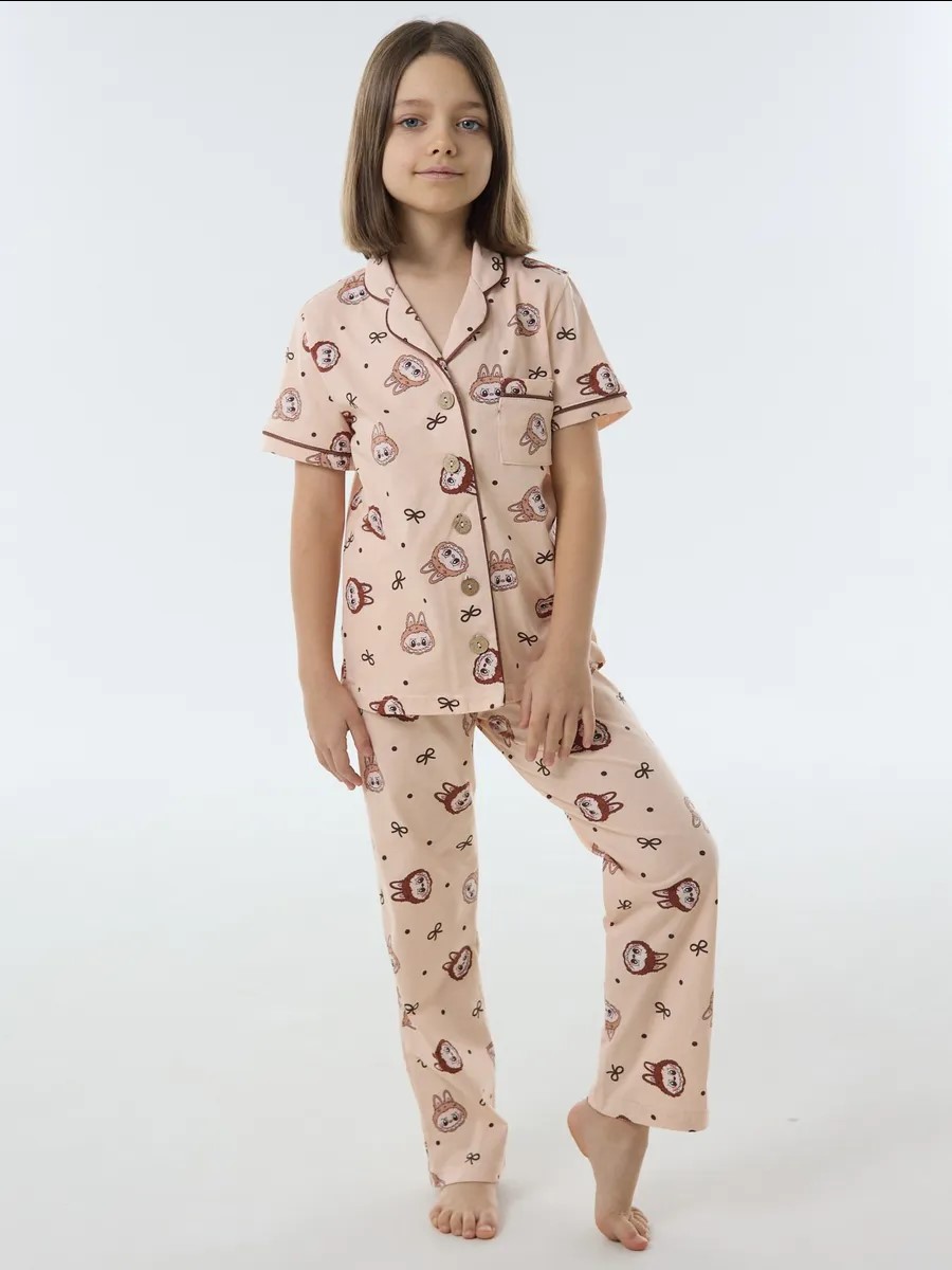 Пижама YAXX 04-пижама лабубу /бежевый - фото 5