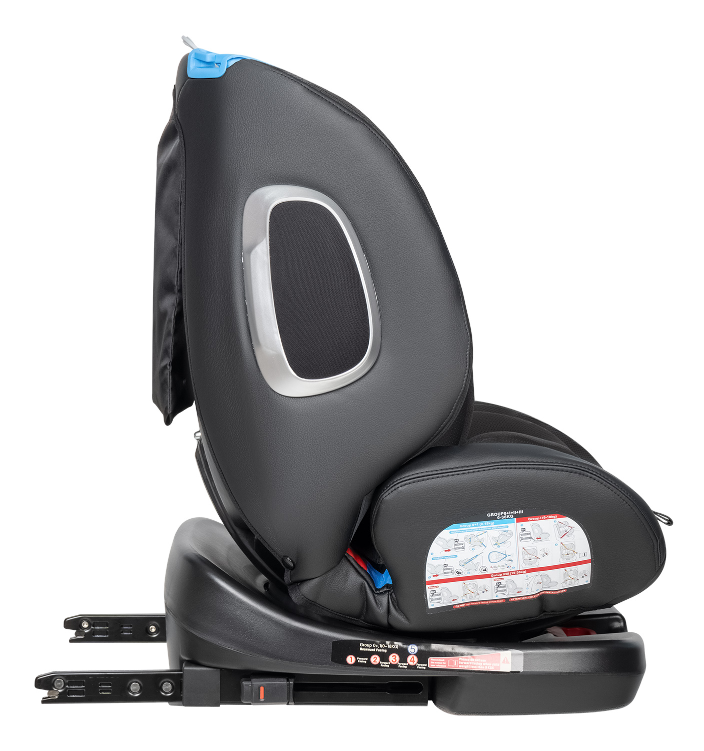 Автокресло Farfello YB102A Isofix 0+/1/2/3 (0-36 кг) черный - фото 15