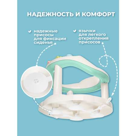 Сиденье для купания Пластишка зеленый
