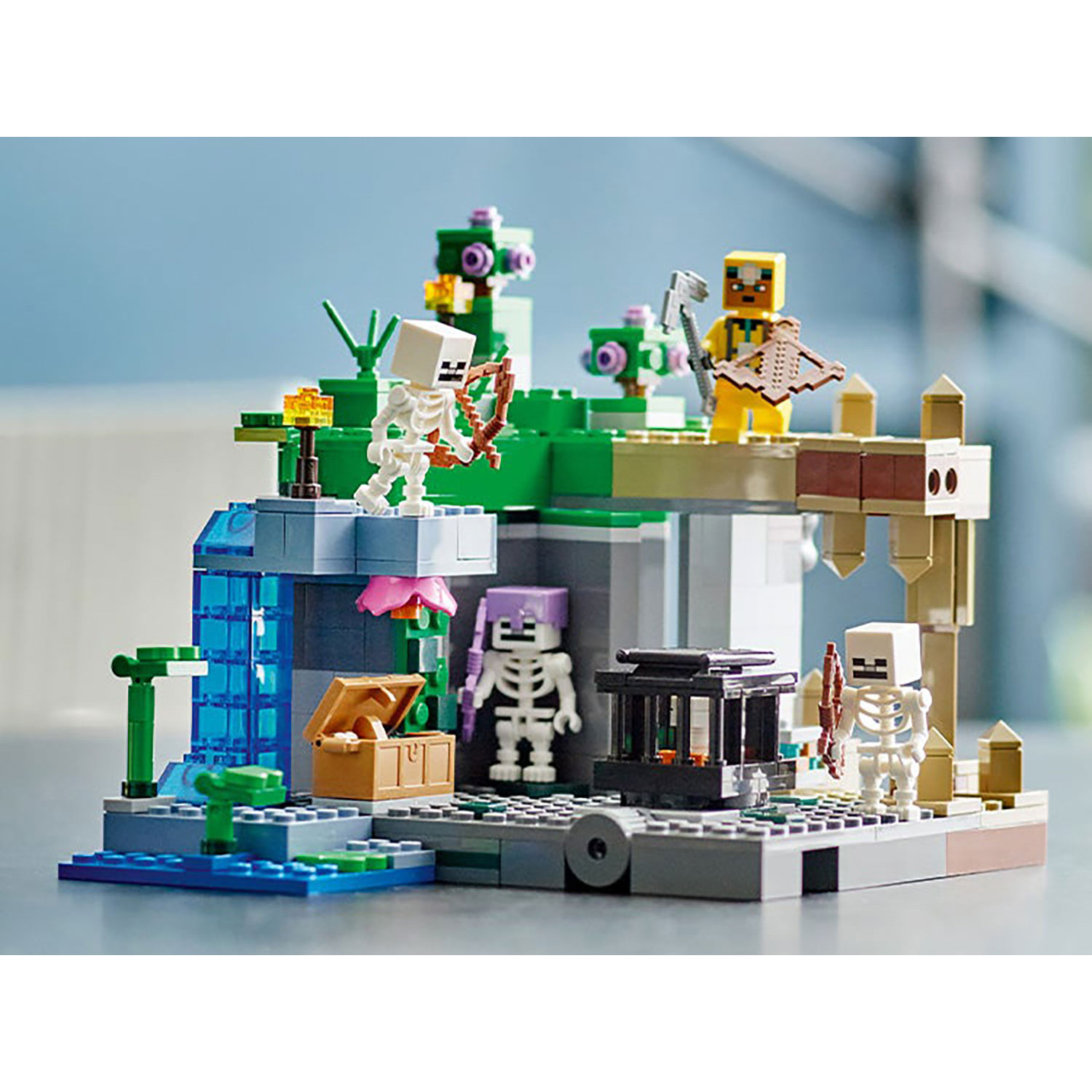 Конструктор LEGO Minecraft Подземелье скелета блочный - фото 6