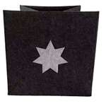 Ящик для хранения Arya Home Collection из фетра 30x30x30 см Star Антрацит