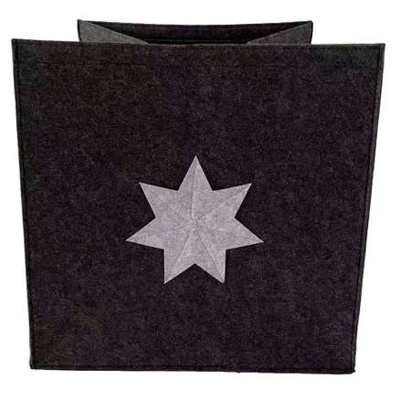 Ящик для хранения Arya Home Collection из фетра 30x30x30 см Star Антрацит