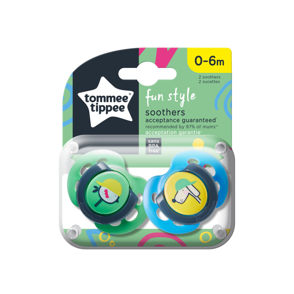Пустышка Tommee tippee силикон от 0 мес. 2 шт. - фото 1