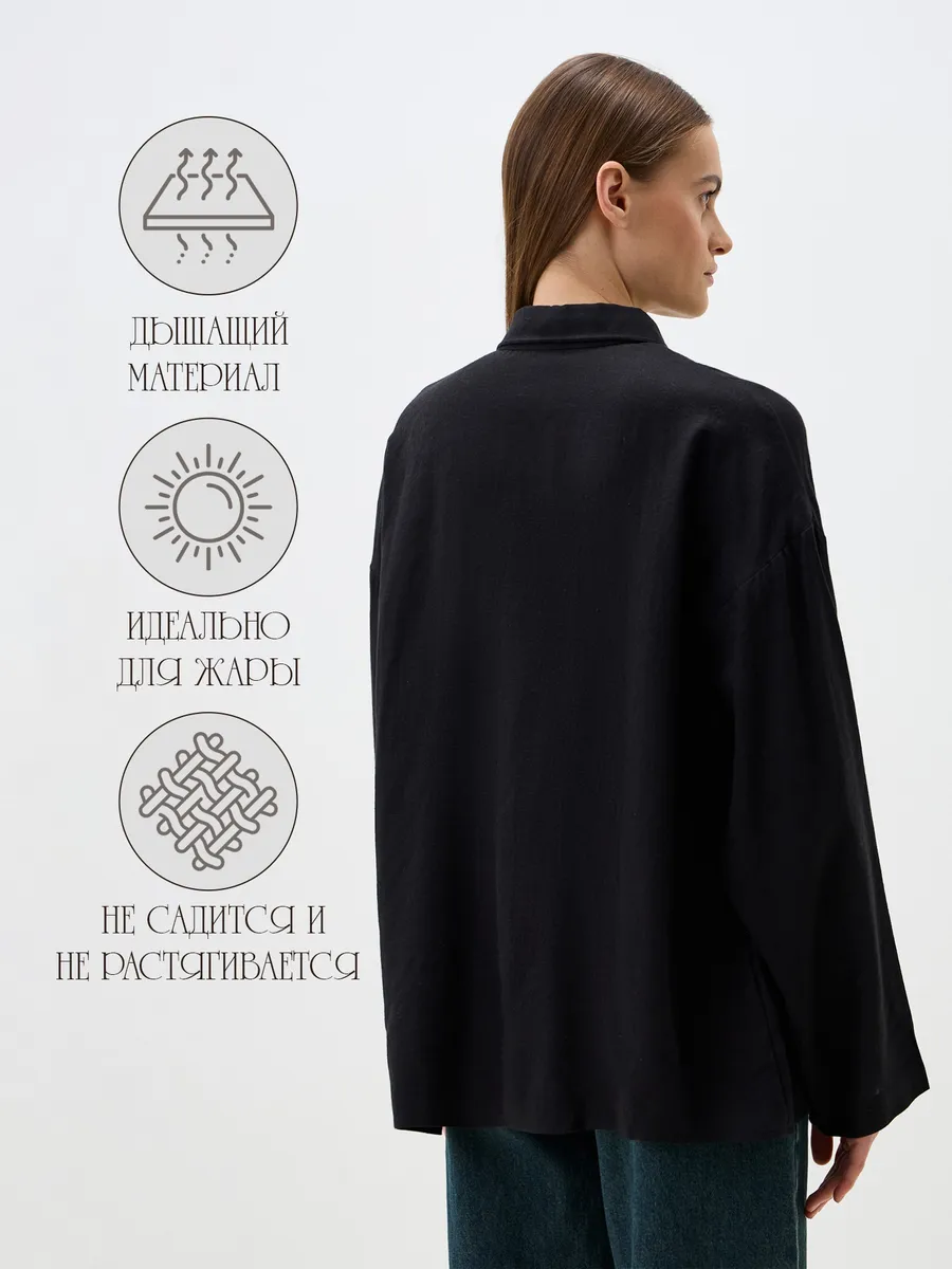 Рубашка Mark Formelle (Марк Формэль) 502985-1/черный - фото 3