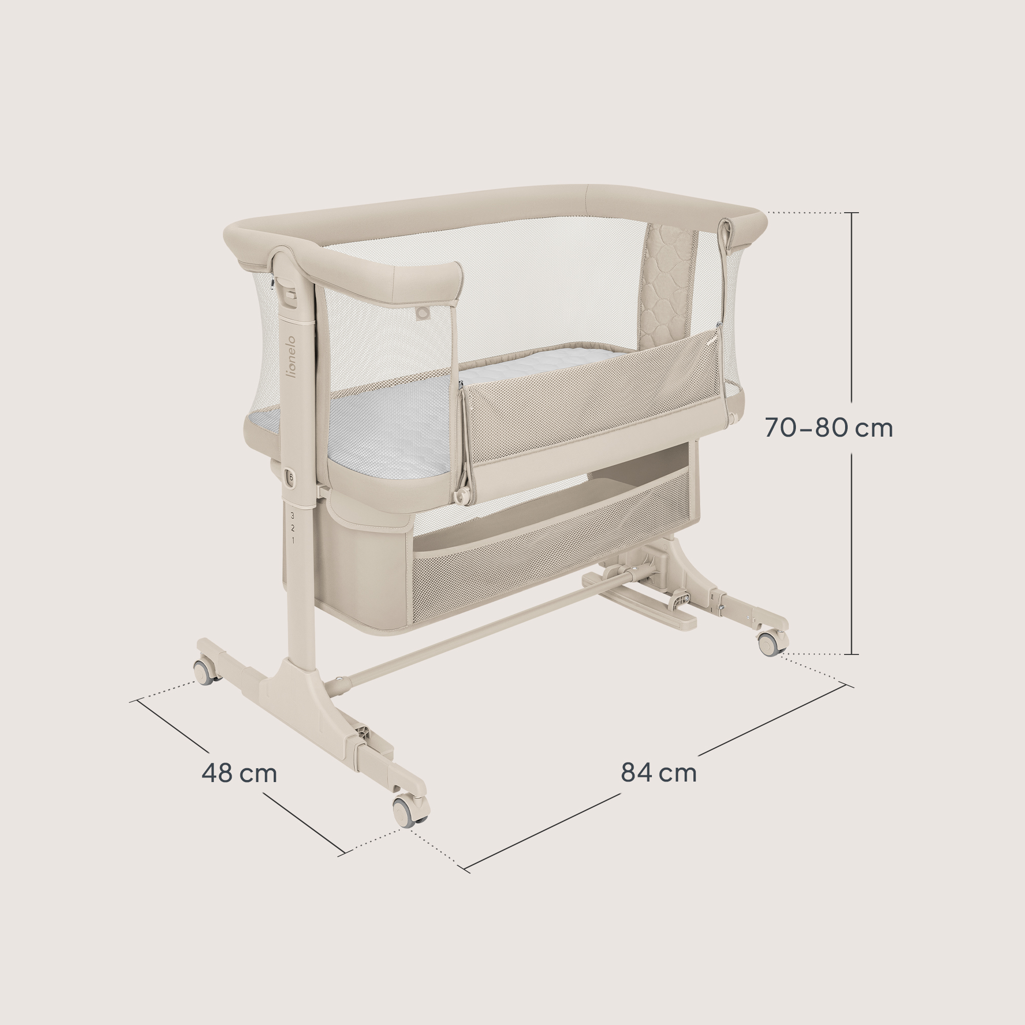 Колыбель Lionelo Jodie бежевый - фото 10