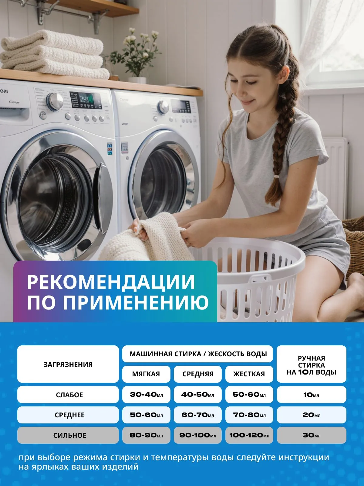 Гель для стирки Reva Care концентрат для цветного белья 3 л - фото 5