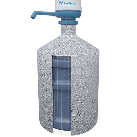 Чехол на бутыль 19л Coolpaq Steel Water
