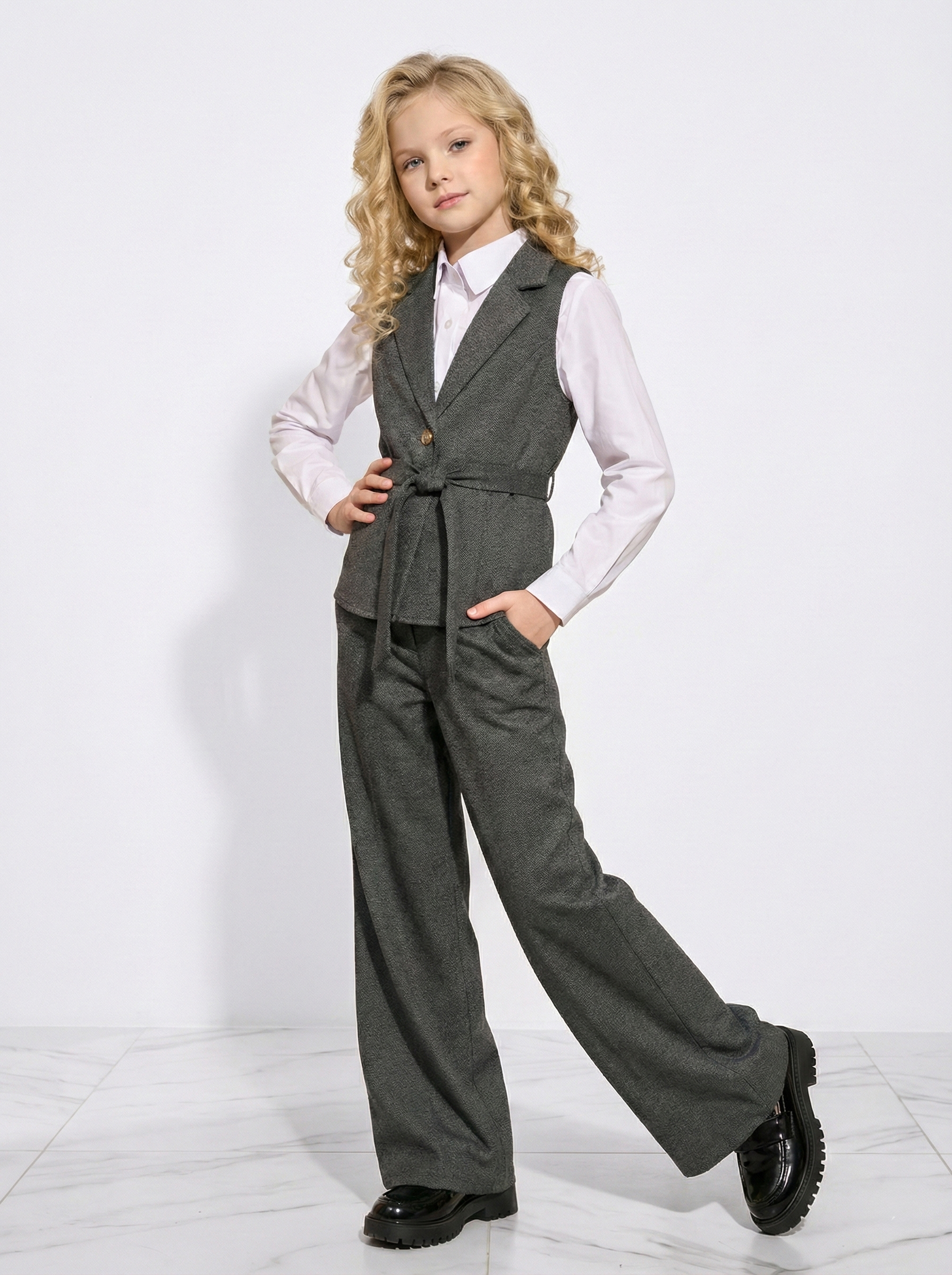 Костюм СИНЯЯ МОДА W9021C-G39 - фото 1