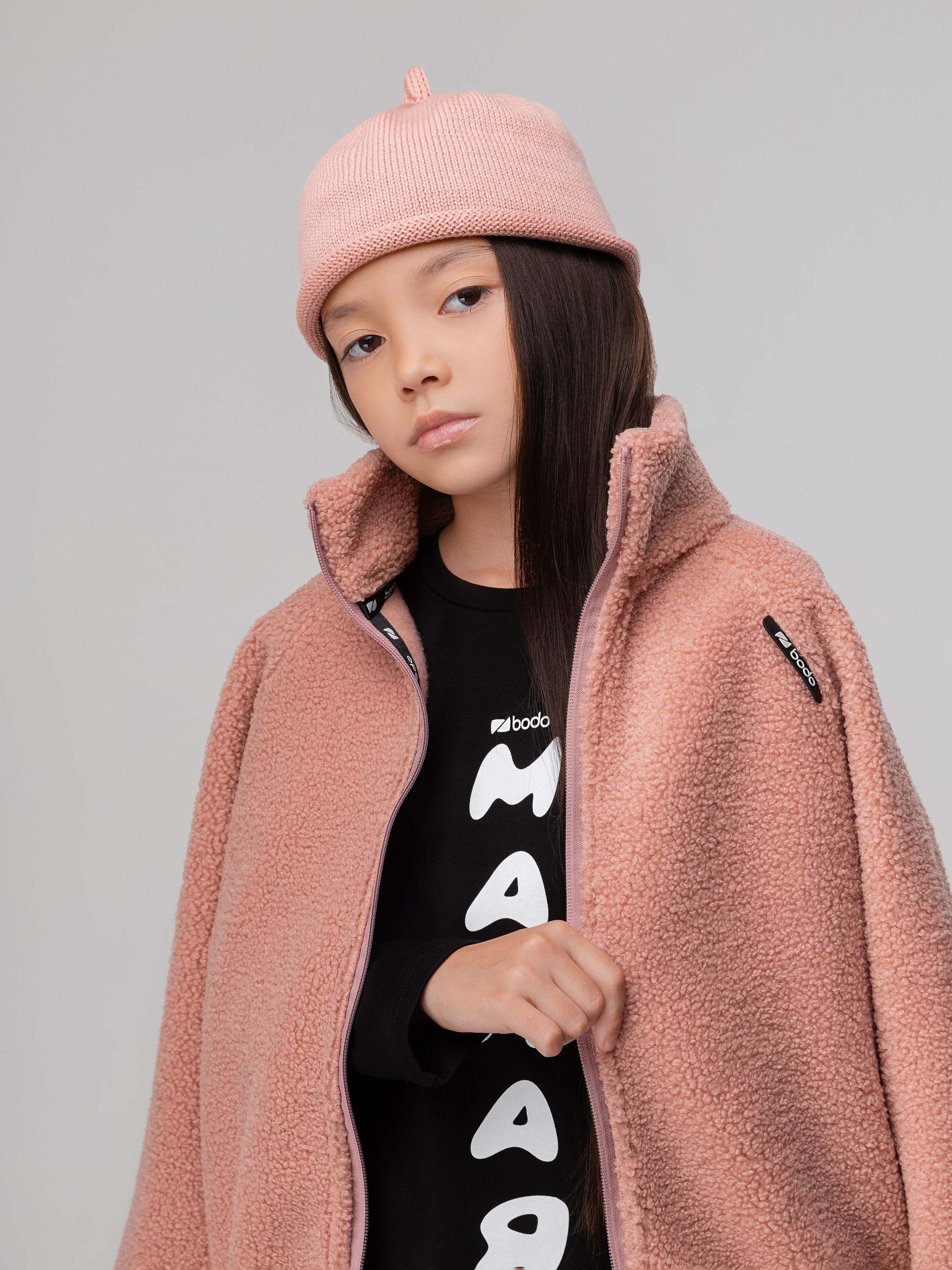 Шапка Bodo 10-424MU_пудровый - фото 3