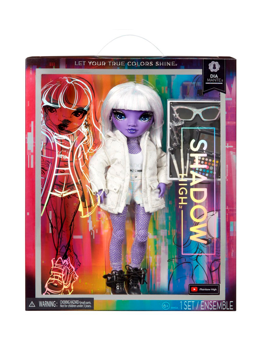 Изображение товара Кукла Rainbow High Диа Манте 583066 — углублённый образ Shadow High