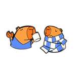 Значок Феникс + Капибара 2 шт.