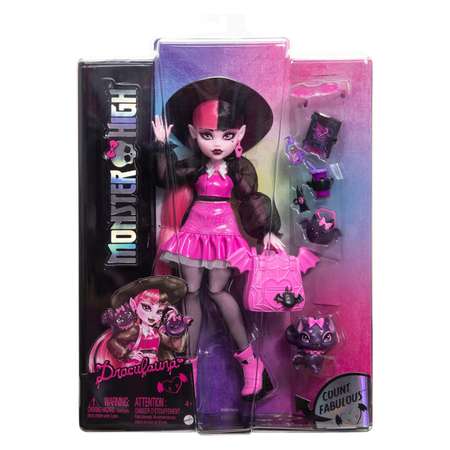 Кукла модельная Monster High Дракулаура со шляпой