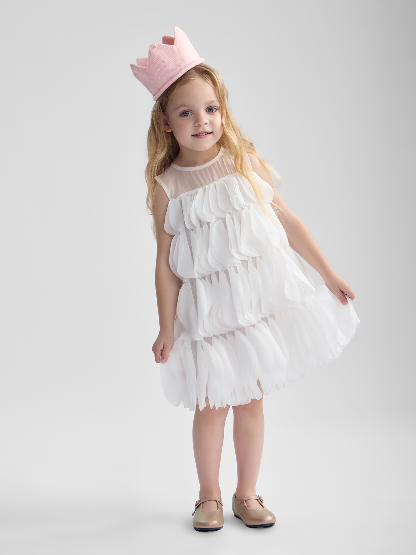 Платье Happy Baby 88639-1_white - фото 1