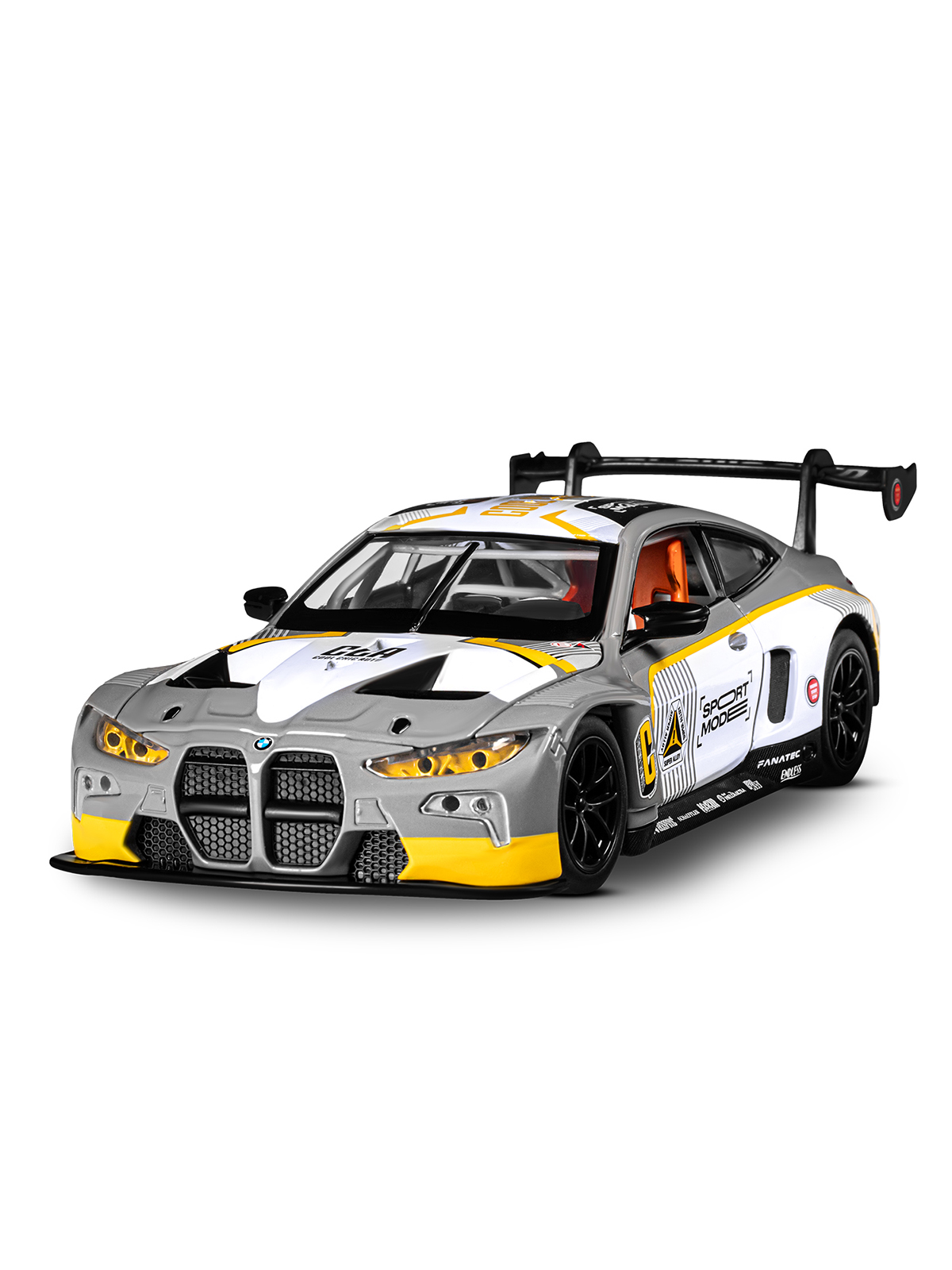 Автомобиль АВТОпанорама BMW M4 GT3 1:24 JB1251650 - фото 12