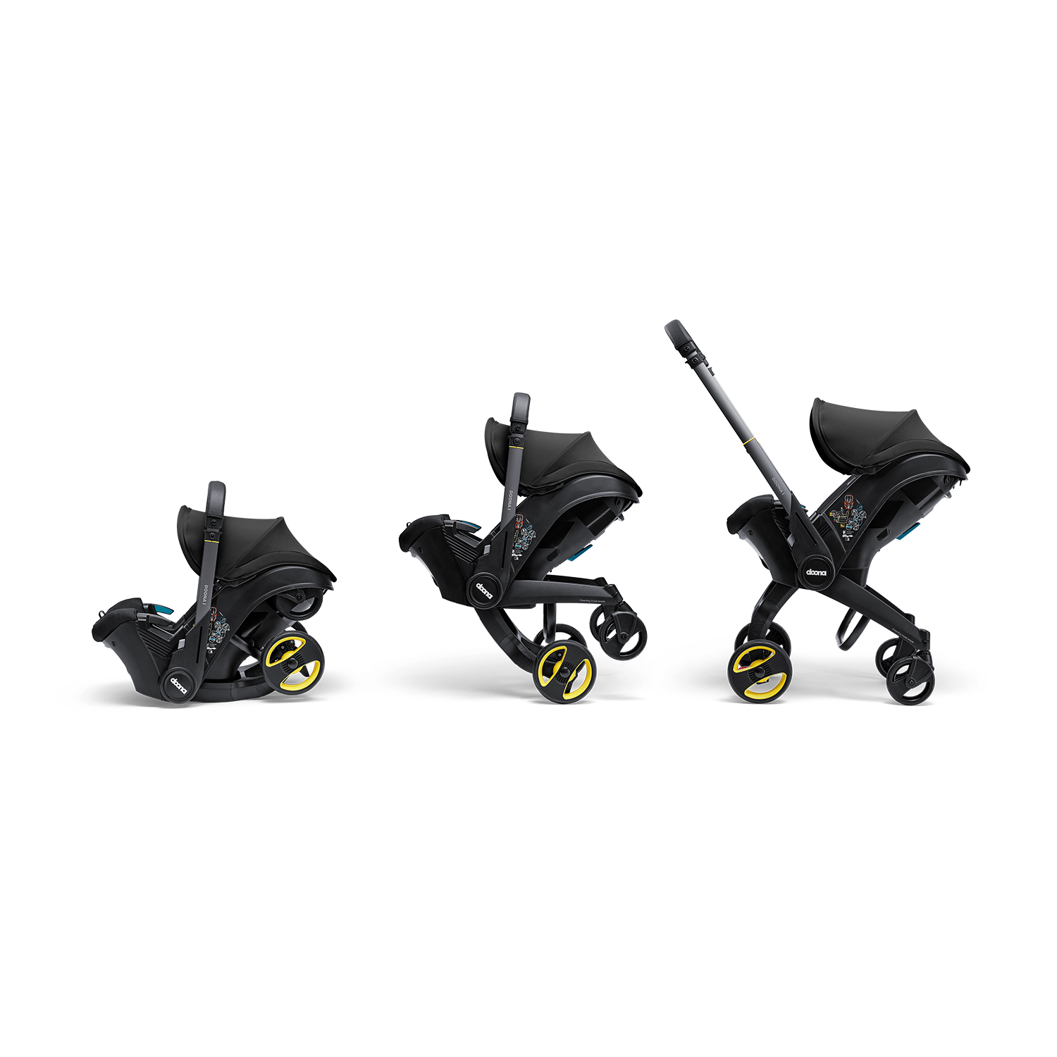 Коляска трансформер Doona i Nitro Black черный - фото 11