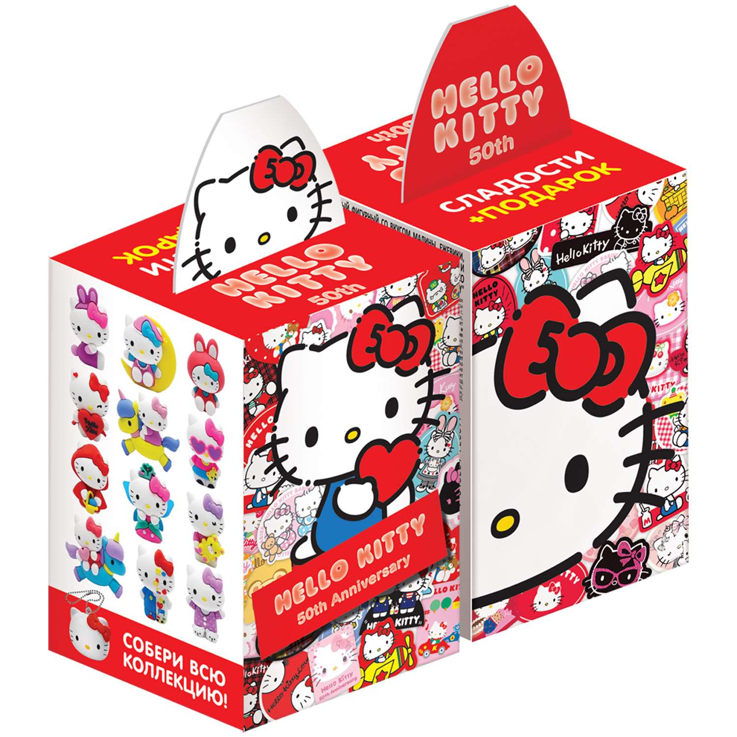 Мармелад Hello Kitty с карамелью на палочке с игрушкой 42г - фото 1