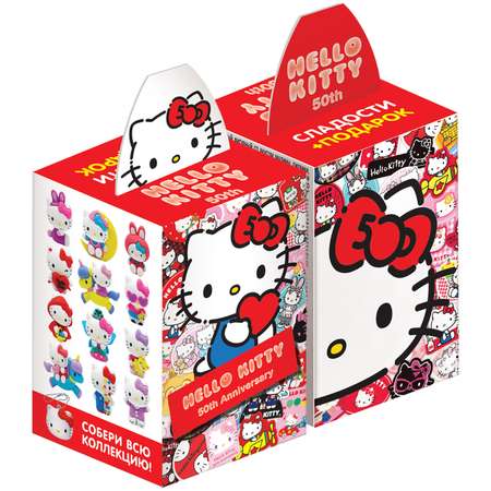 Мармелад Hello Kitty с карамелью на палочке с игрушкой 42г