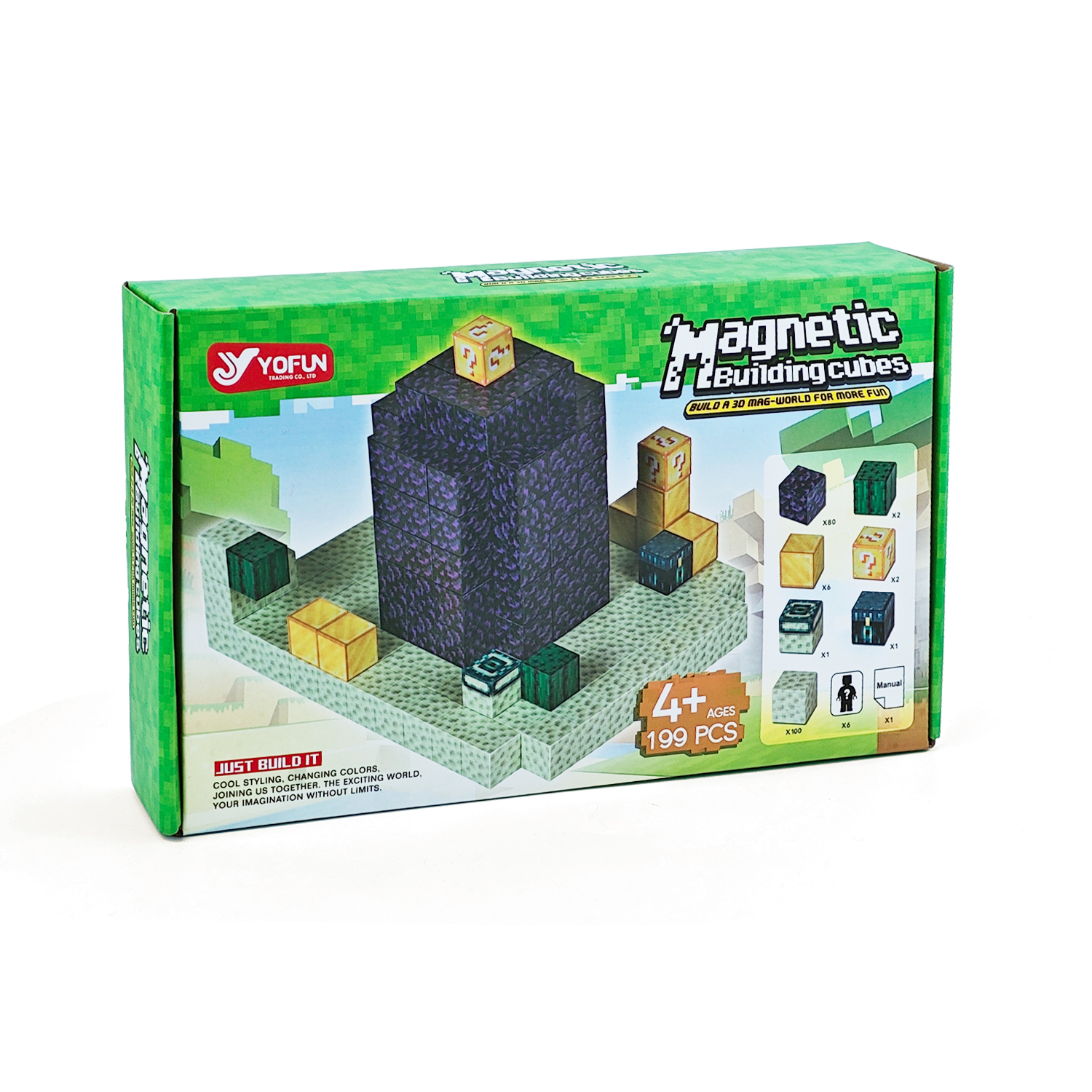 Конструктор Обсидиановый столб магнитный 199 дет. - фото 3