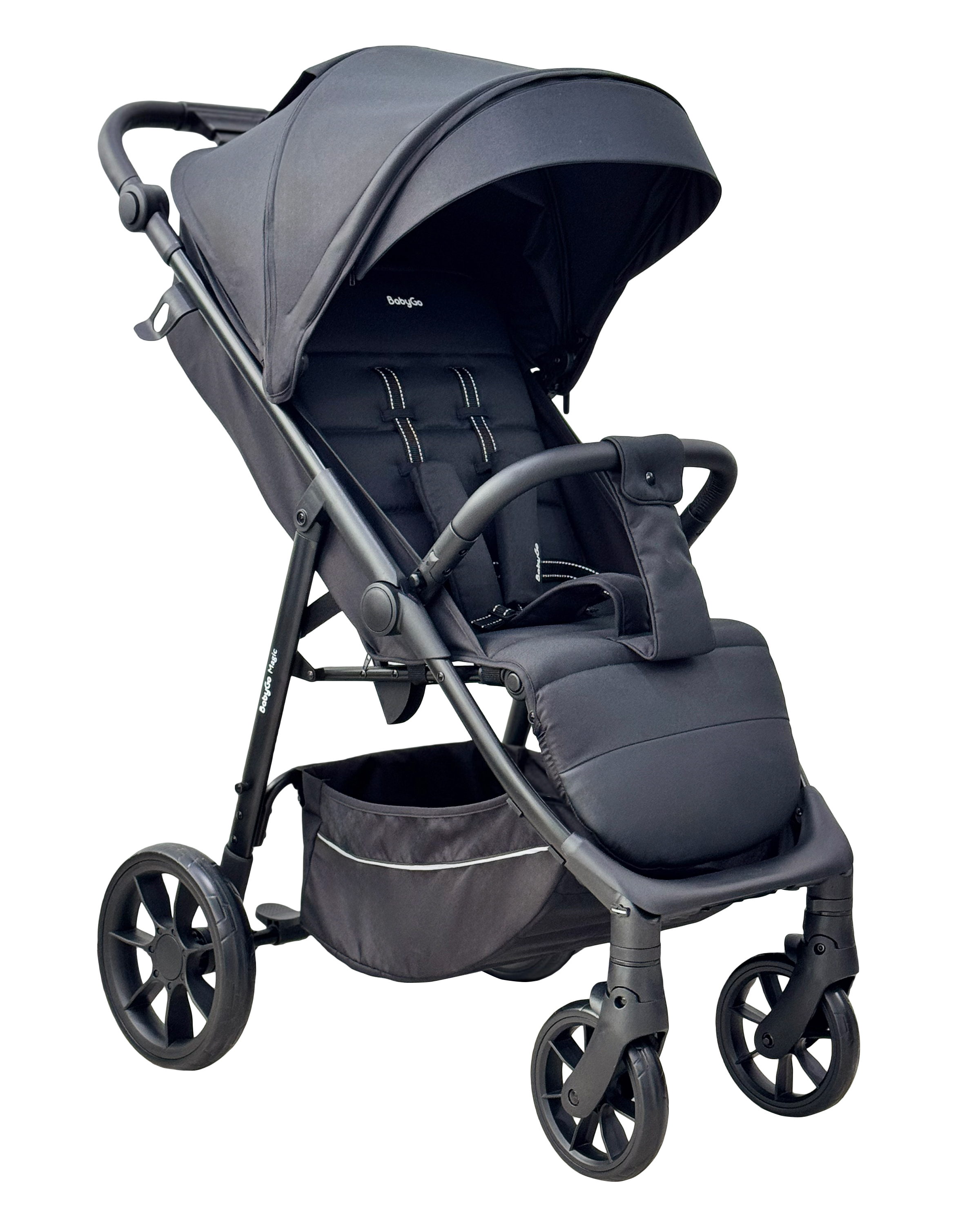 Коляска прогулочная BabyGo Magic New серый - фото 1