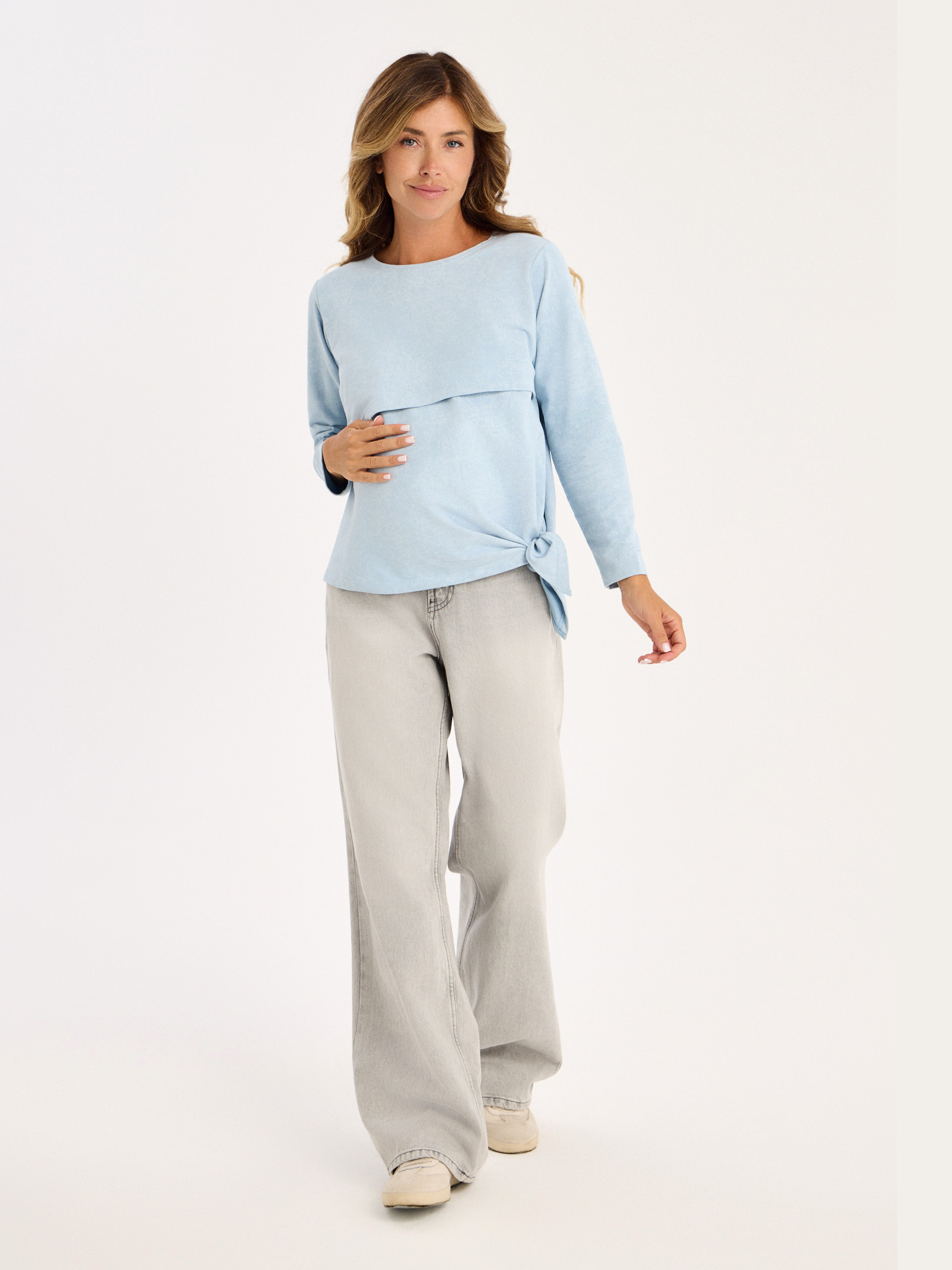 Лонгслив для кормящих варенка Proud Mom ЛОГР-0500-вар_голубой - фото 7