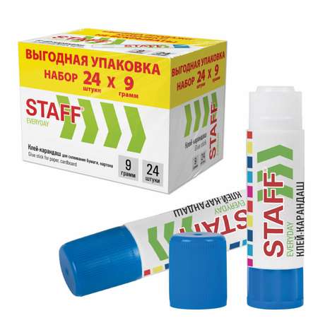 Клей-карандаш Staff 24 шт.