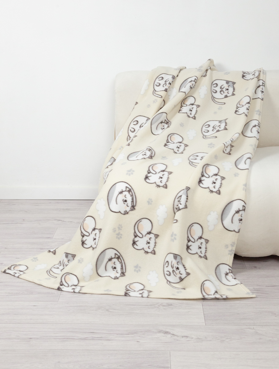 Плед Wellness WPT105-Котики 100 x 150 см флис - фото 6